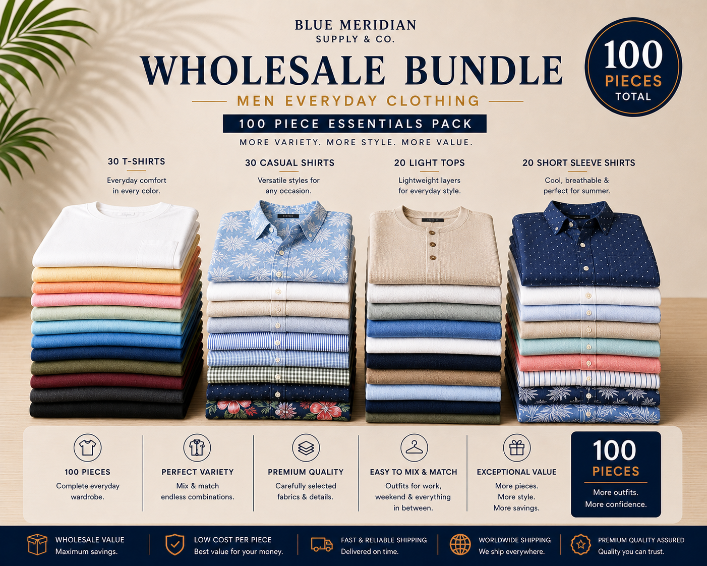 Wholesale Bundle - Men's Everyday Clothing