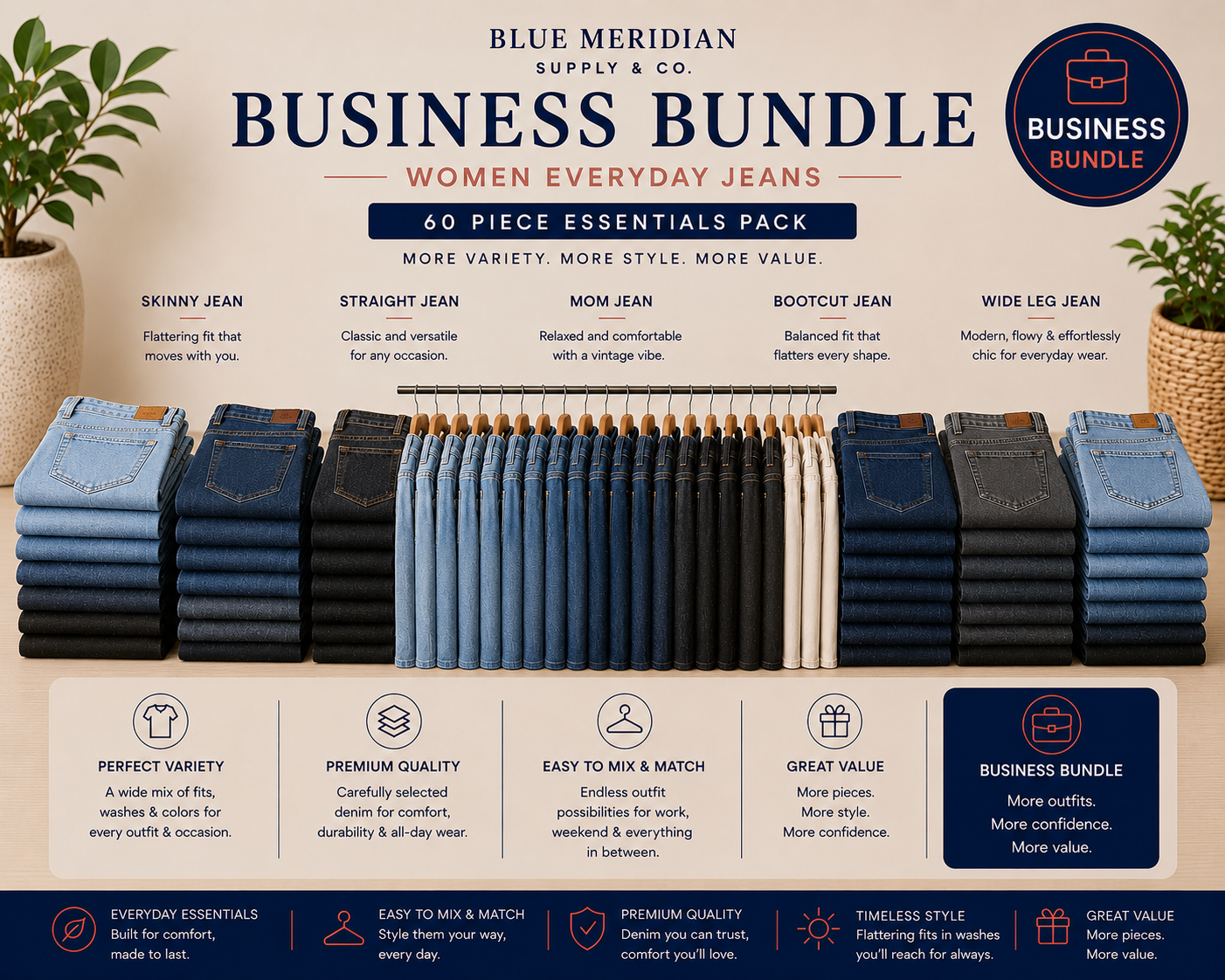 Business Bundle - Women's Denim Jeans