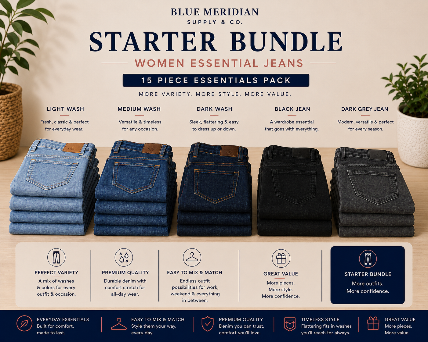 Starter Bundle - Women's Denim Jeans
