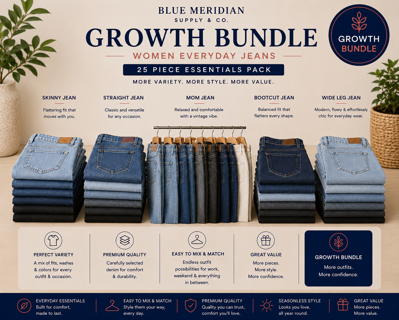 Growth Bundle - Women's Denim Jeans